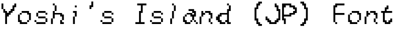 Yoshi's Island (JP) Font Extended font download