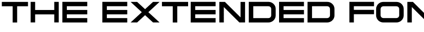 THE EXTENDED FONT (DEMO VERSION) font