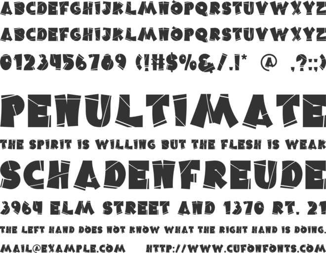 Street Look font preview