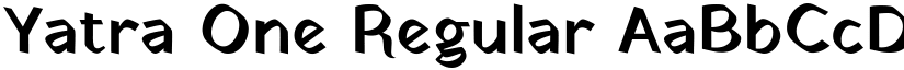 Yatra One Regular font