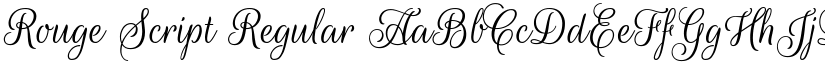 Rouge Script Regular font