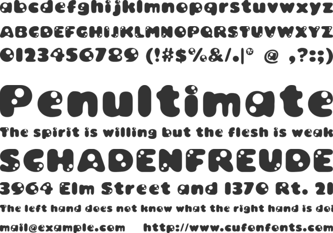 Bambina font preview