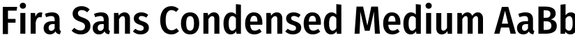 Fira Sans Condensed Medium font