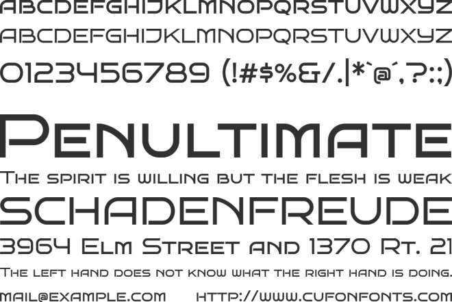 Bruno Ace SC font preview