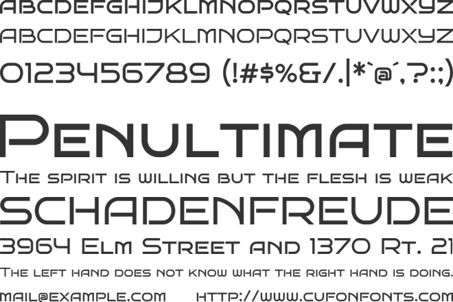Bruno Ace SC font preview