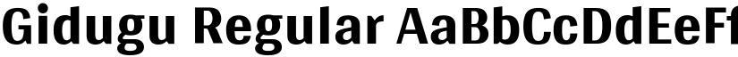 Gidugu Regular font