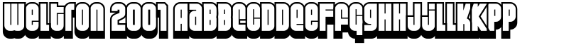 Weltron 2001 font