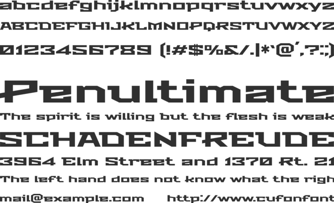 Stalin One font preview