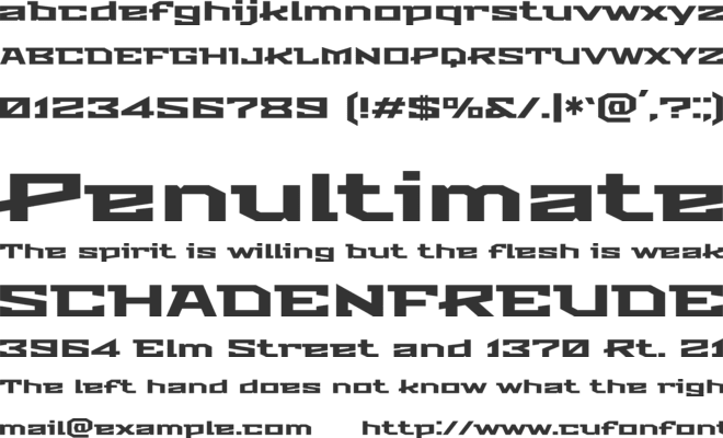 Stalin One font preview