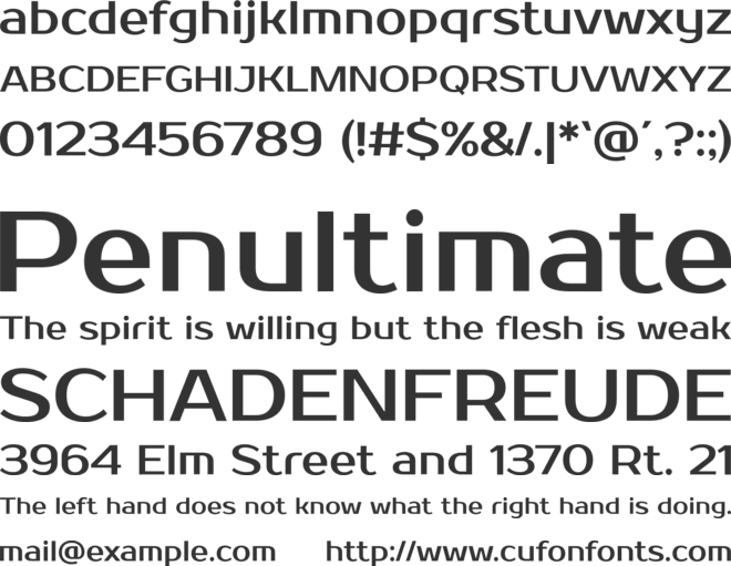 Prosto One font preview