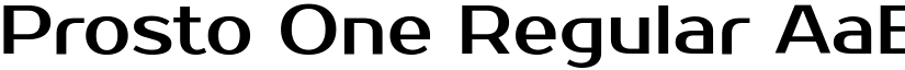 Prosto One Regular font