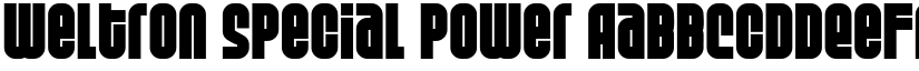 Weltron Special Power font