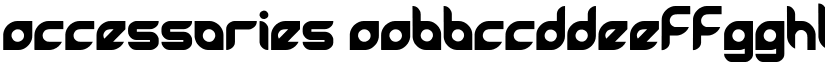 accessories font