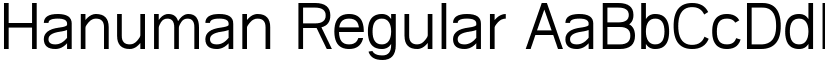 Hanuman Regular font