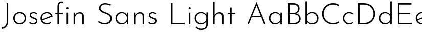Josefin Sans Light font