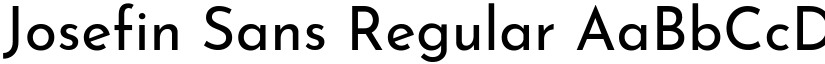 Josefin Sans Regular font