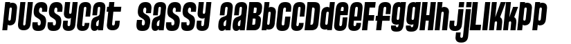 Pussycat Snickers + Sassy font download