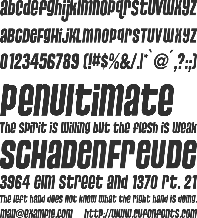 Pussycat Snickers + Sassy font preview