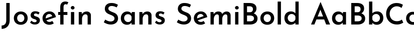 Josefin Sans SemiBold font