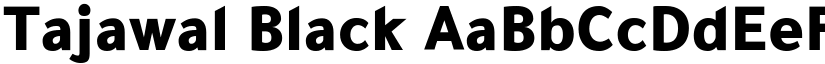 Tajawal Black font
