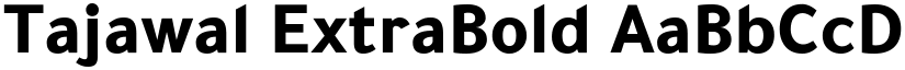 Tajawal ExtraBold font