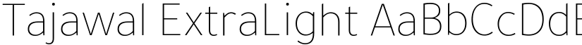 Tajawal ExtraLight font