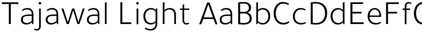 Tajawal Light font