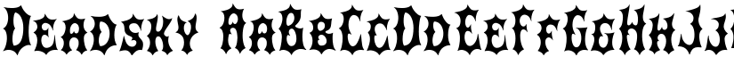 Deadsky font
