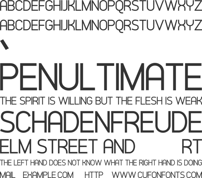 Albertine font preview