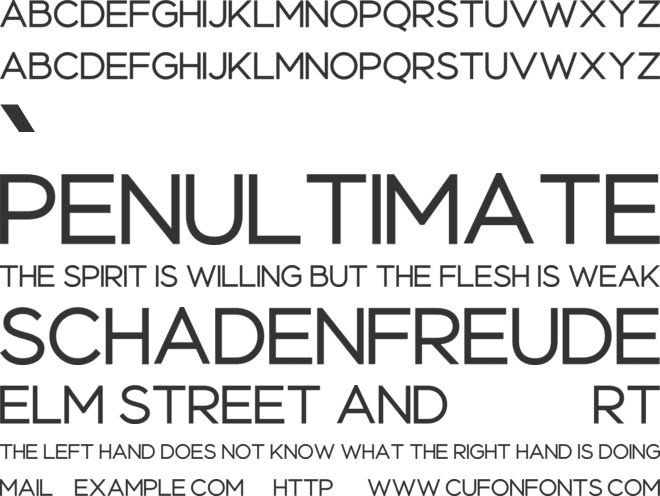 Celostine font preview