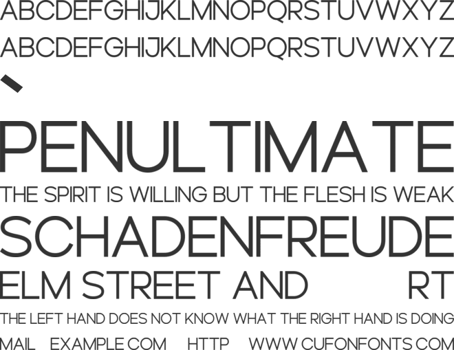 Severine font preview