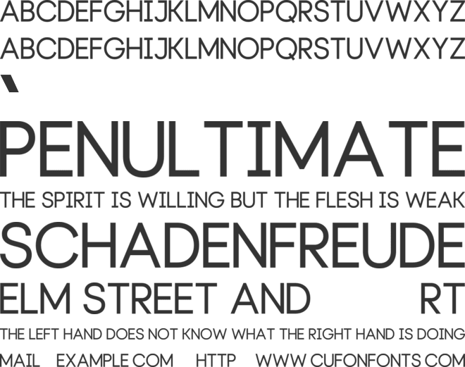 Pierrette font preview