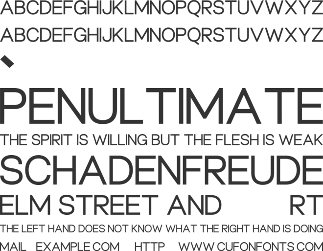 Hughette font preview