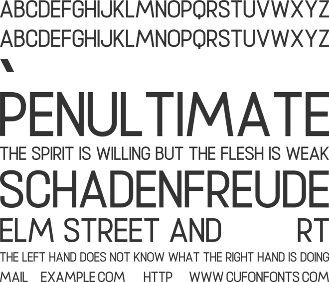 Georgette font preview