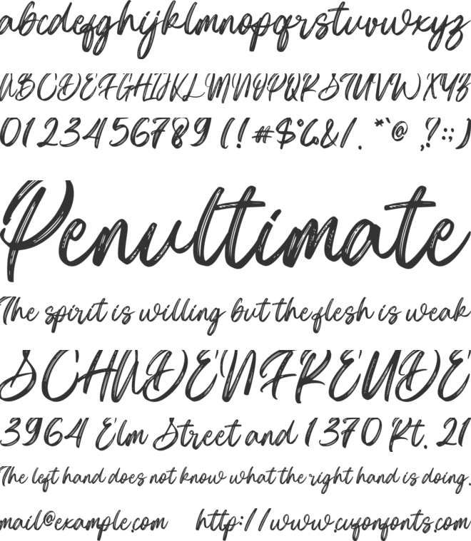 Phillosophia font preview