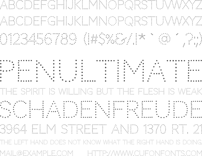 Codystar font preview