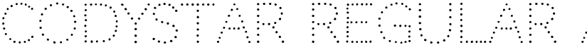 Codystar Regular font