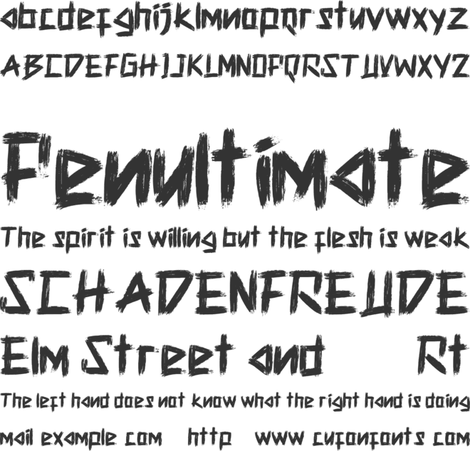 Battle Race font preview