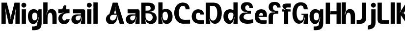 Mightail font