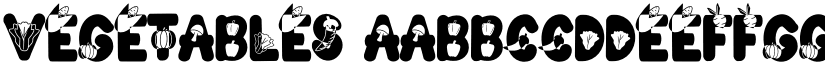 VEGETABLES font