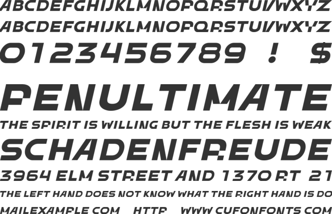 Venimg font preview
