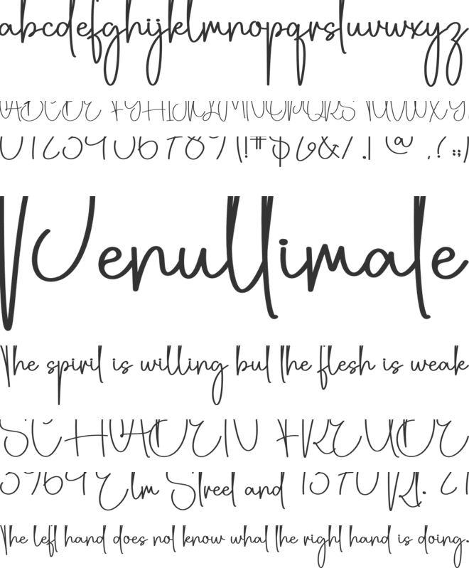 Countryroads font preview