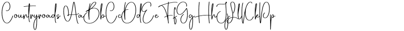 Countryroads font