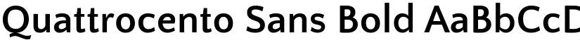 Quattrocento Sans Bold font