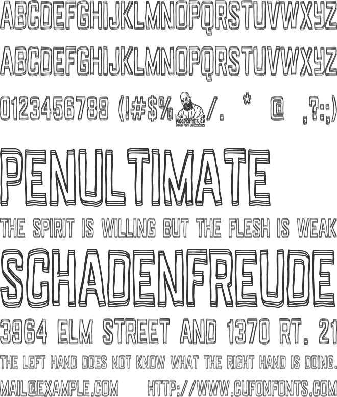 Stupidland font preview