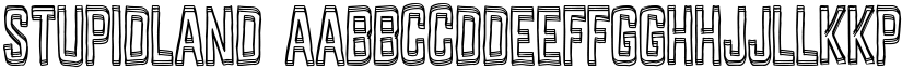Stupidland font
