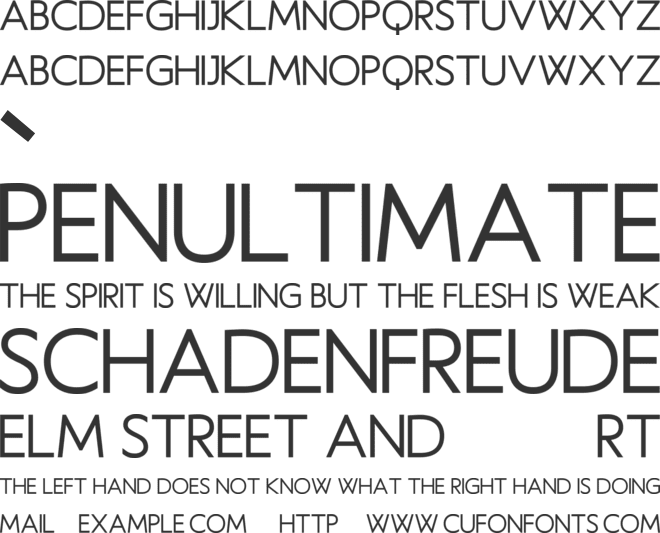 Haworthia font preview