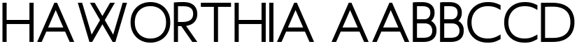 Haworthia font