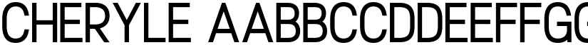 Cheryle font