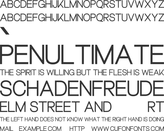 Echeveria font preview